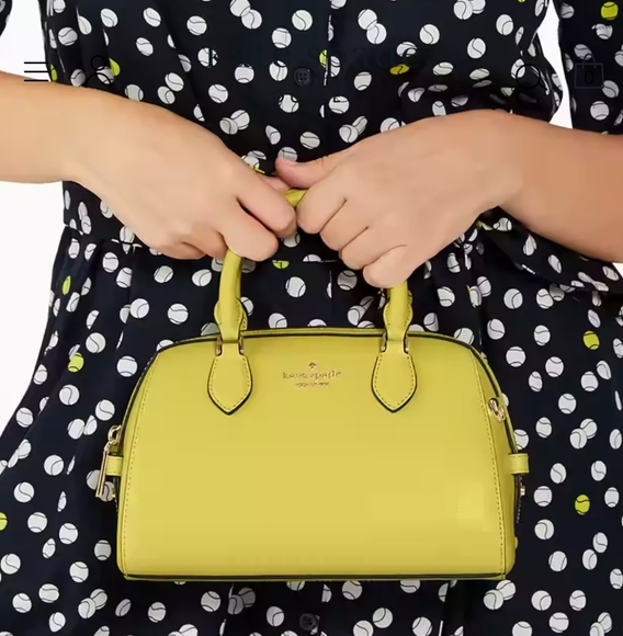 EUC Lime Slice color-Madison Saffiano Leather Duffle Crossbody - Picture 2 of 5